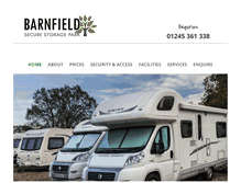 Tablet Screenshot of barnfieldcaravans.co.uk